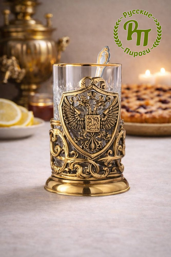 Подстаканник "Герб России" 1 шт