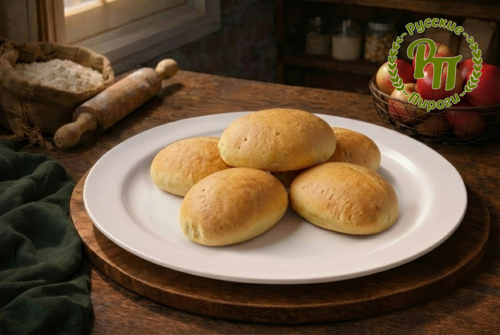 Постные пирожки с яблоком 5 шт