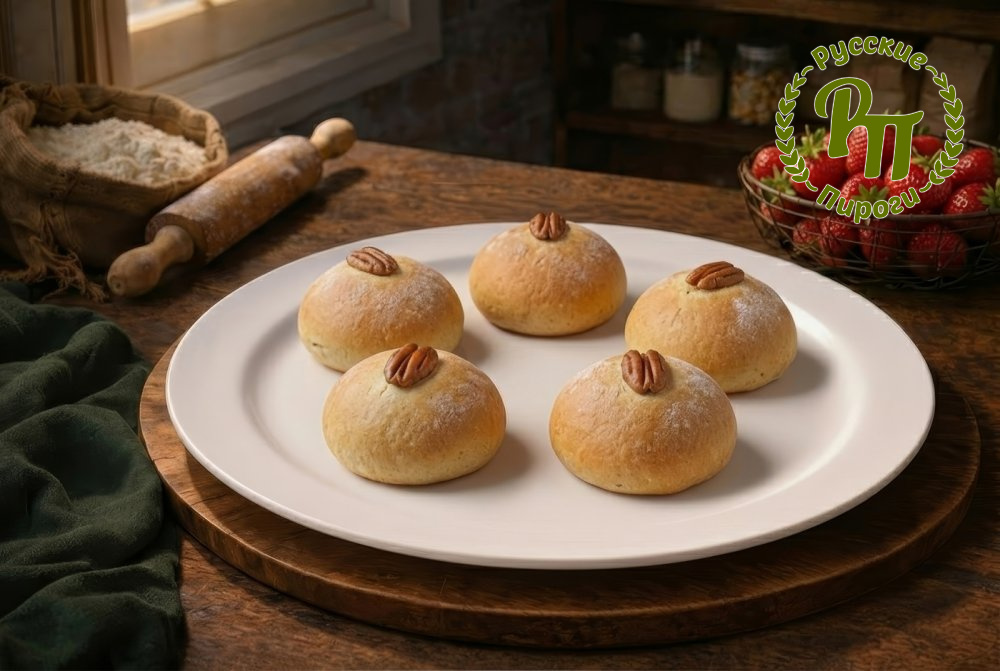 Постные пирожки с клубникой 5 шт