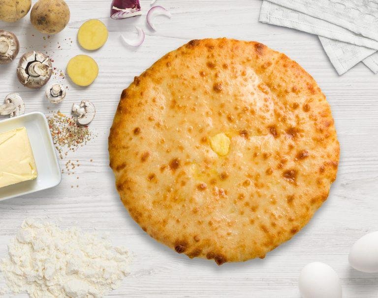Постный осетинский пирог с Картошкой и Грибами