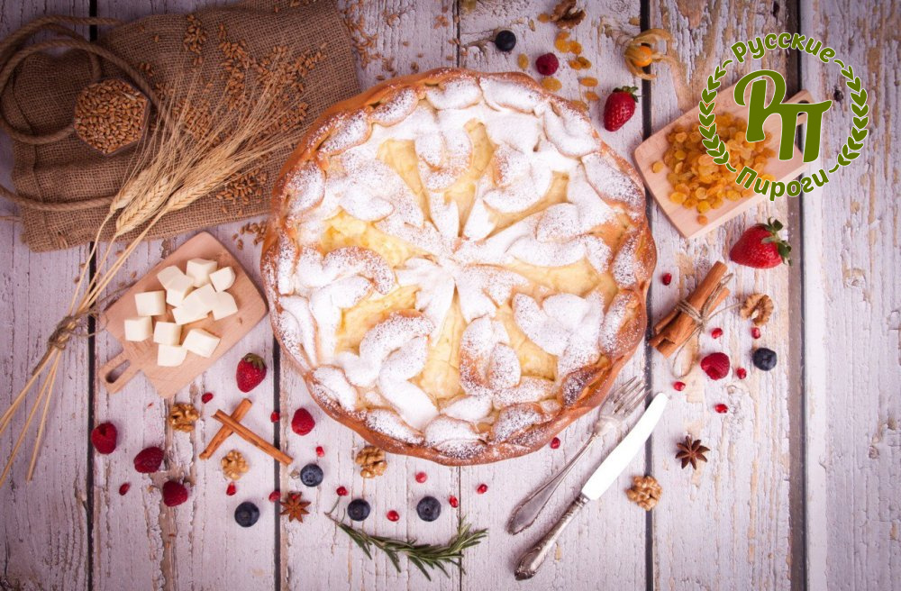 Сдобный пирог с абрикосом