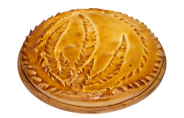 Русский пирог с индейкой и грибами