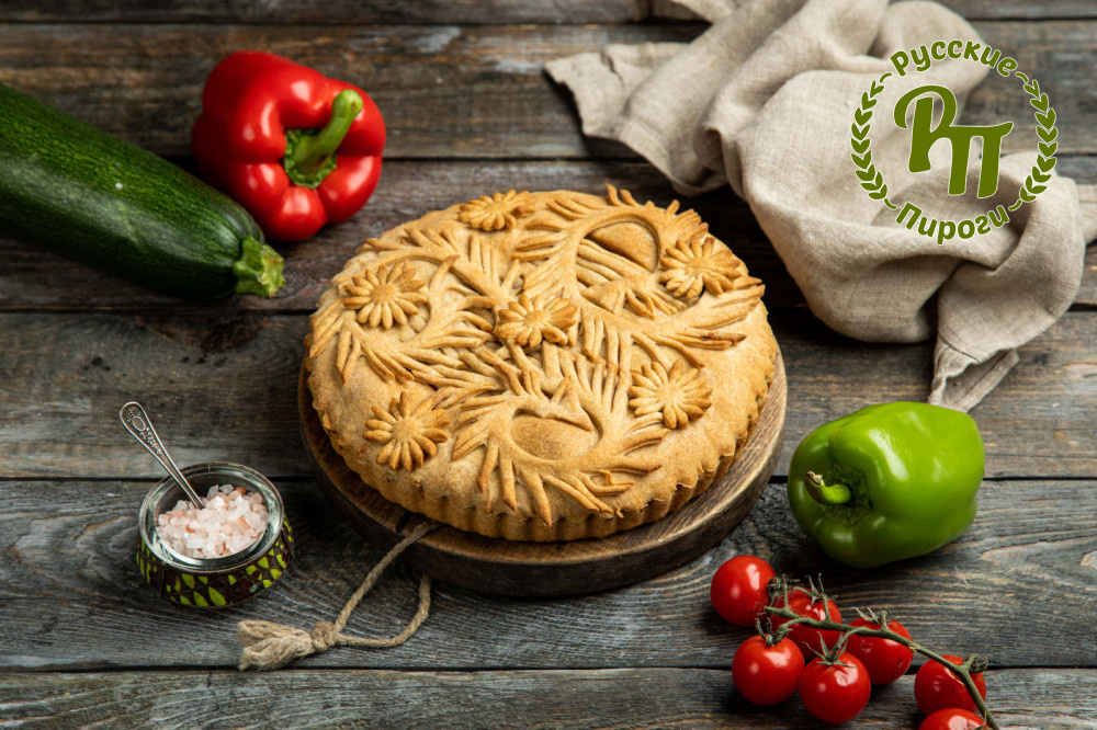 Ржаной пирог с овощами и болгарским перцем - Русские Пироги