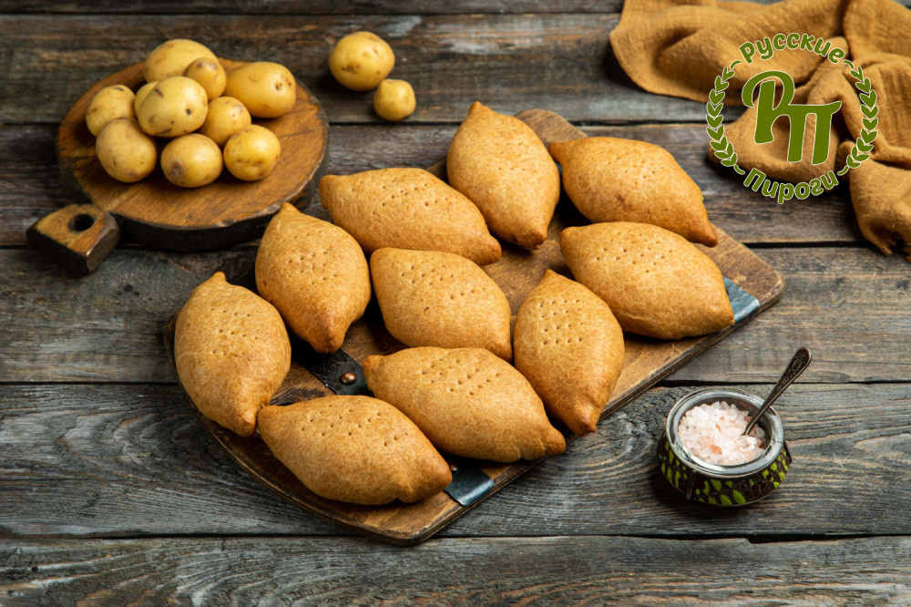 Ржаные пирожки картофель с грибами 650гр - Русские Пироги