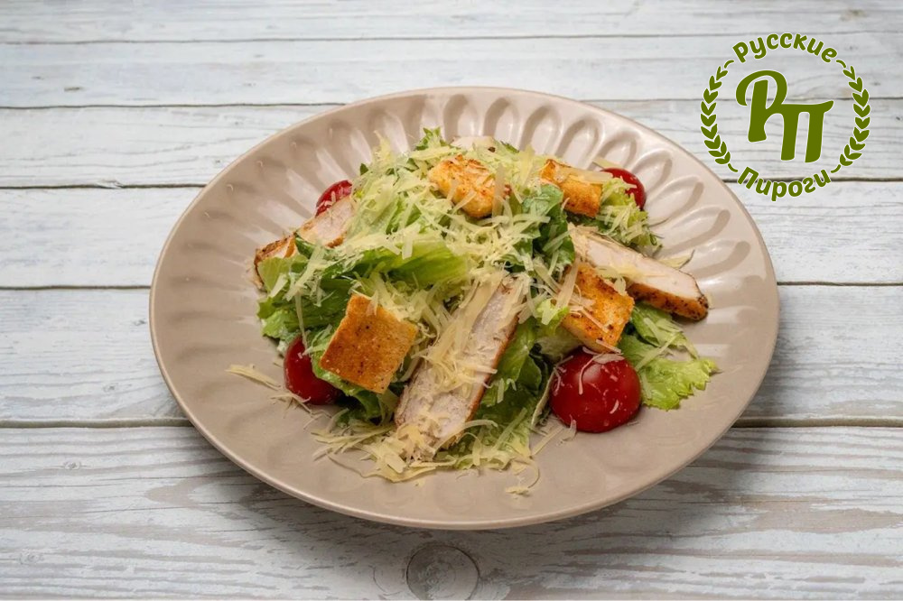 Салат Цезарь с курицей