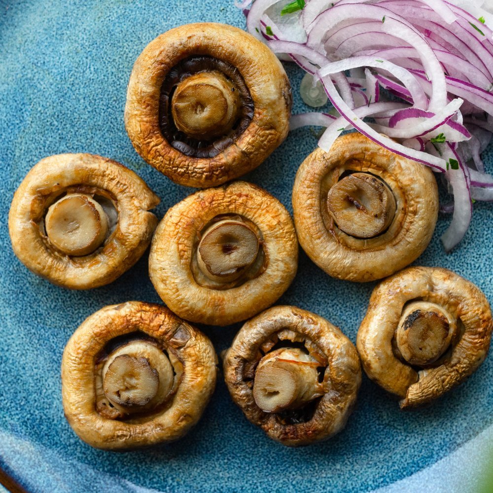 Шампиньоны на мангале