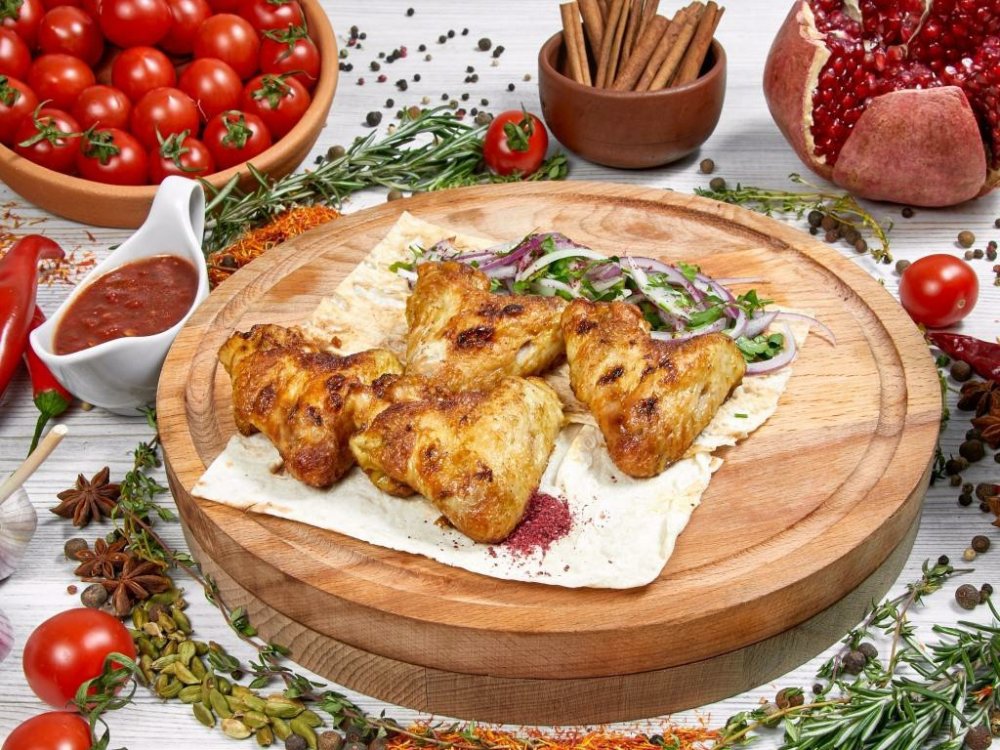 Шашлык из куриных крыльев