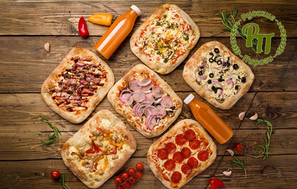 Сет Римские пиццы на 5 человек 6 пицц и морс