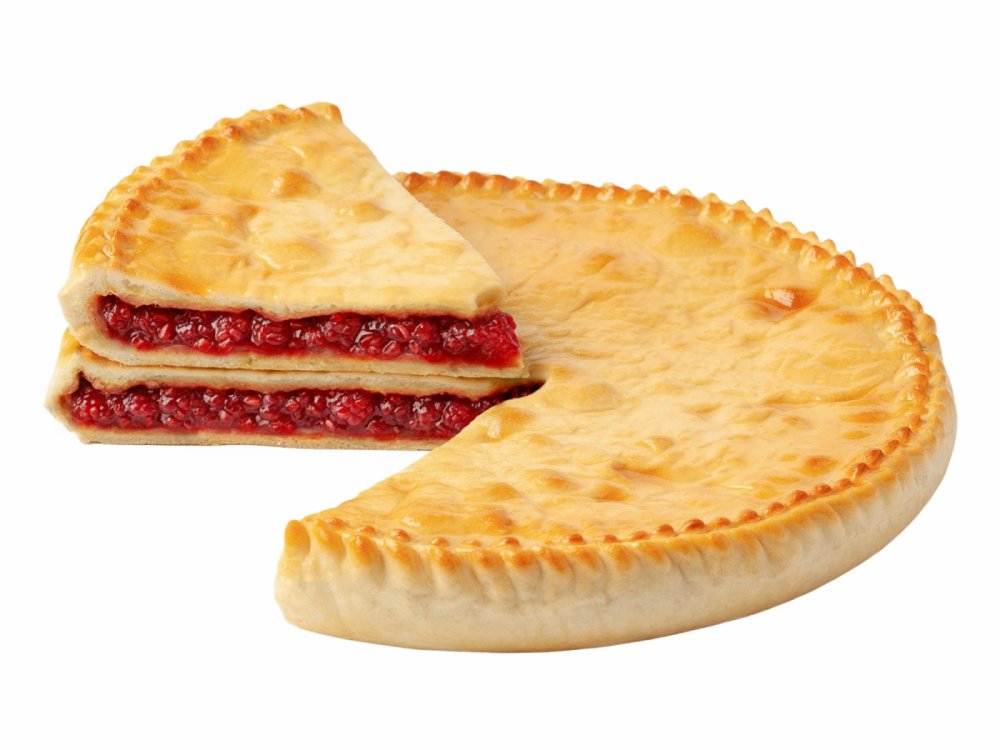 Сладкий пирог с малиной