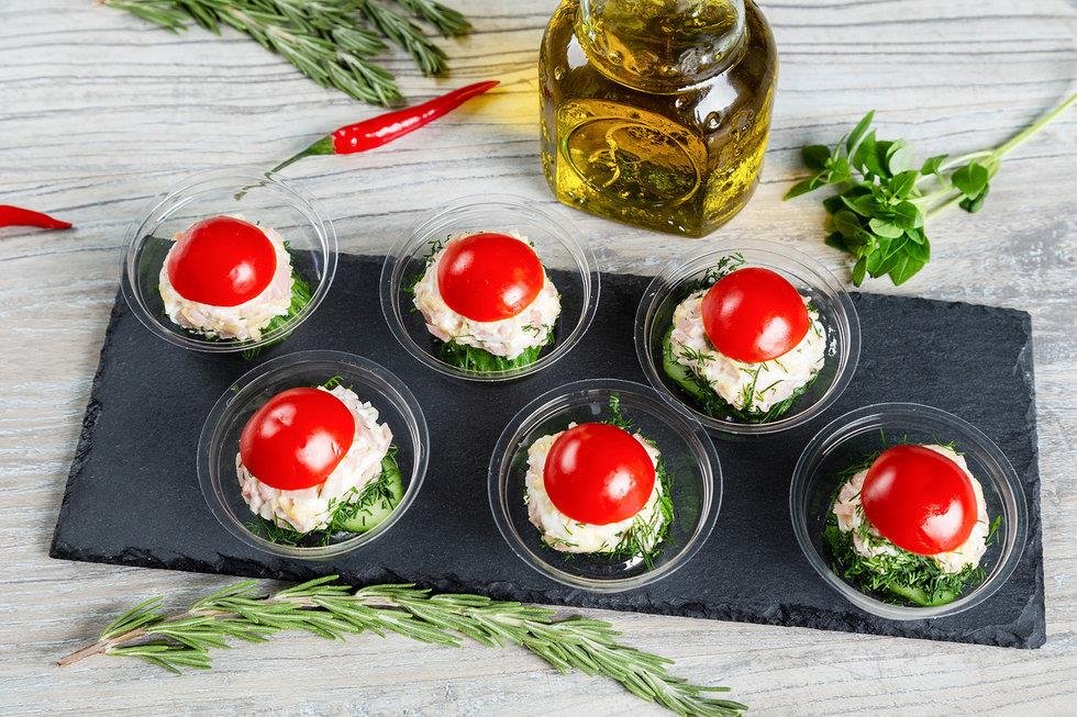 Сырная закуска с ветчиной из индейки 6 шт