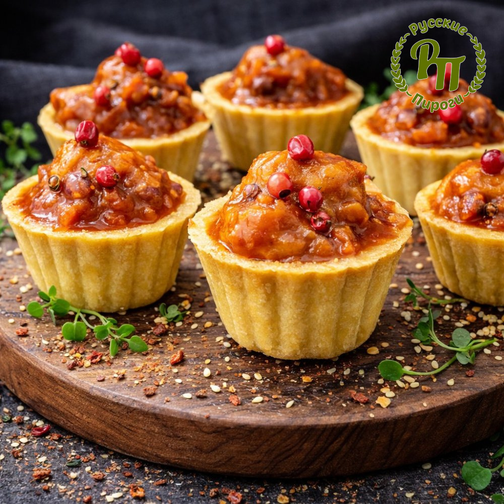 Тарт "Копченый порцинус" 60 шт