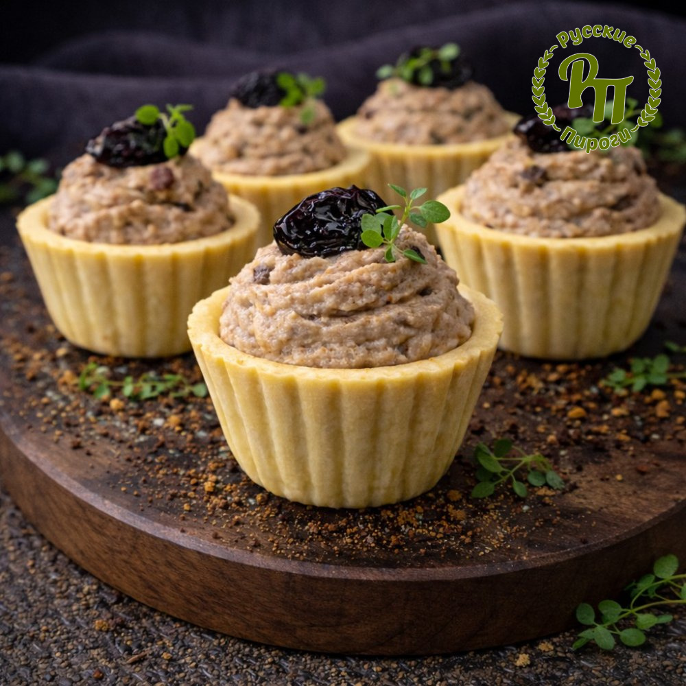 Тарт «Печёночный Дуэт с Черносливом» 60 шт