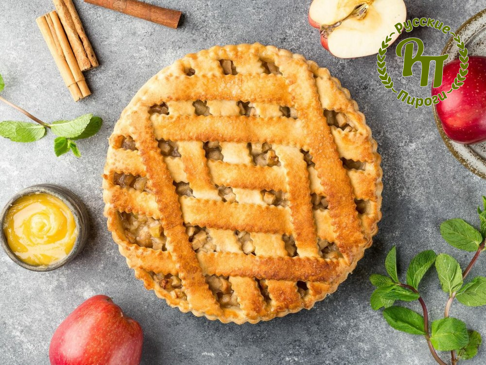 Тарт с яблоками и сливочной карамелью