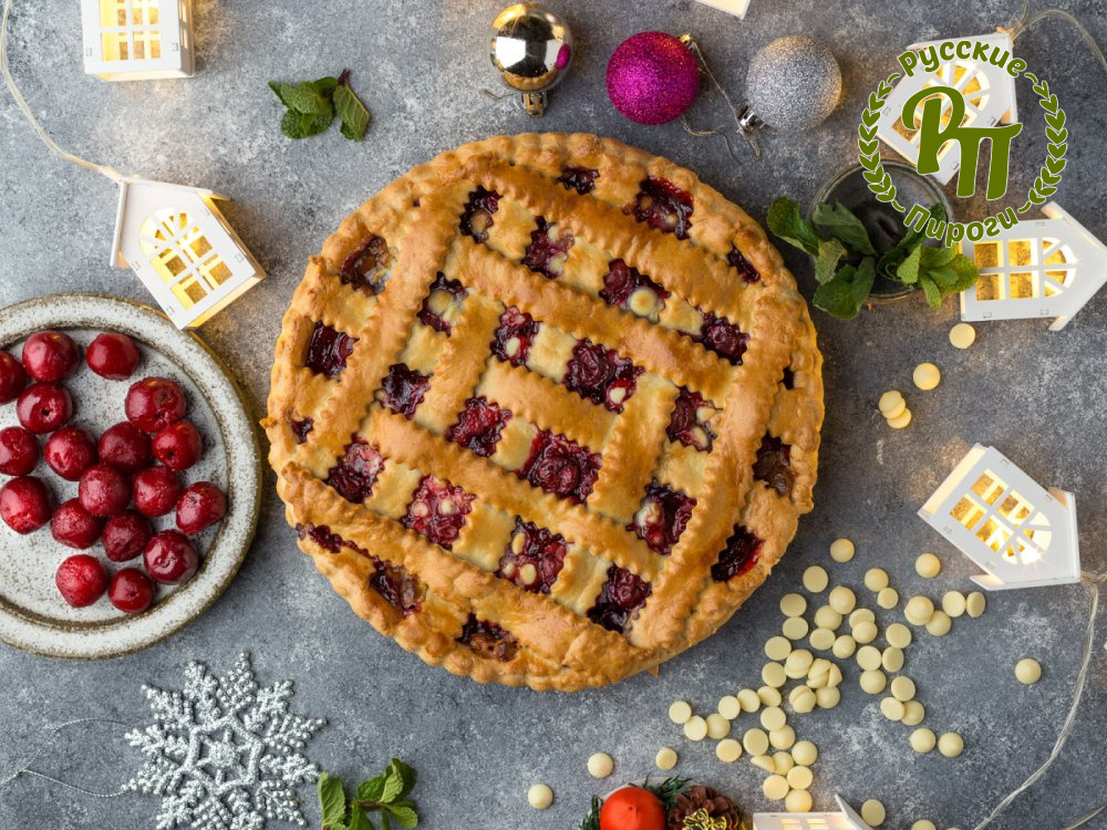 Тарт с вишней и белым шоколадом