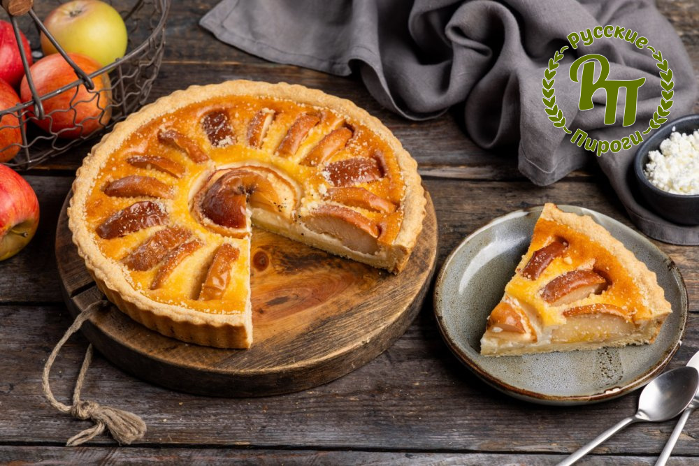 Тарт творожно-яблочный