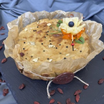 Ямайский чизкейк с кофе и ананасом