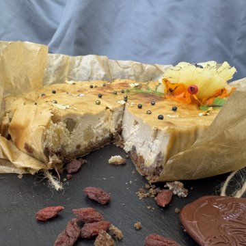 Ямайский чизкейк с кофе и ананасом