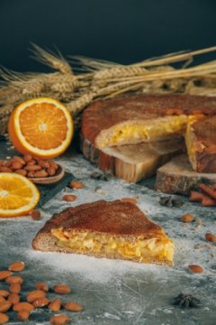 Апельсиновый пирог с миндалем