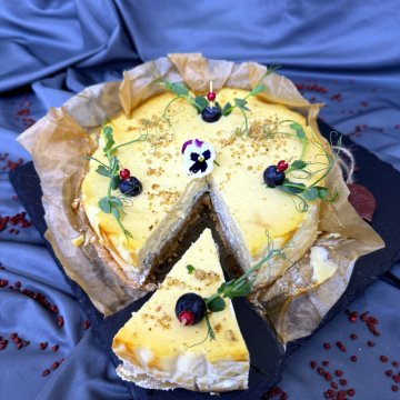 Австрийский чизкейк с грушей и Дор Блю