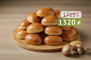 Банкетные пирожки с картофелем и грибами