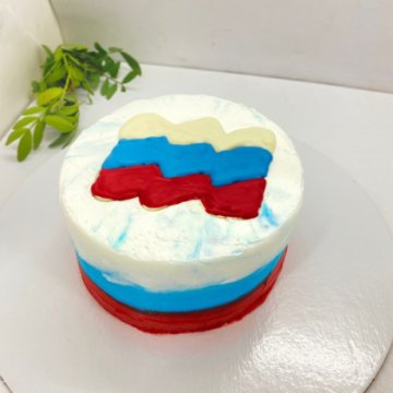 Бенто торт "Флаг России"