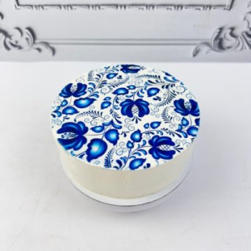 Бенто торт «Гжель»