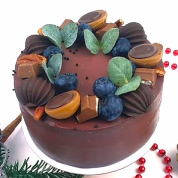 Бенто торт "Шоколад и ирис"