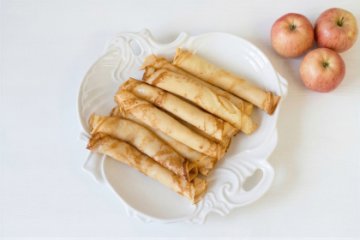 Блинчики с яблоками 10 шт