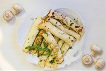 Блинчики с грибами 10 шт