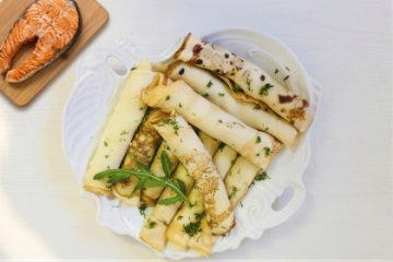 Блинчики с семгой 10 шт