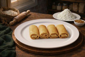 Блинчики с творогом и изюмом 4 шт