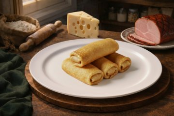 Блинчики с ветчиной и сыром 4 шт