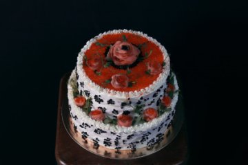 Большой праздничный рыбный торт