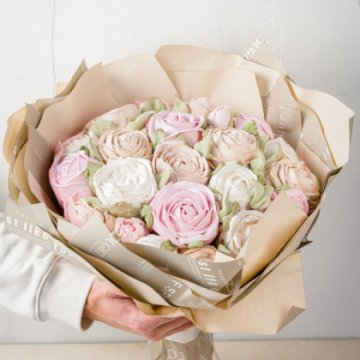 Букет зефирный «Нежная роза»