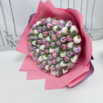 Букет зефирный «Тюльпаны»