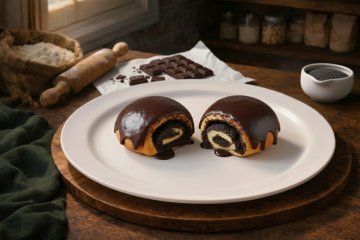 Булочки с маком и шоколадом 2 шт