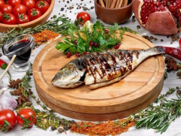 Дорадо на мангале