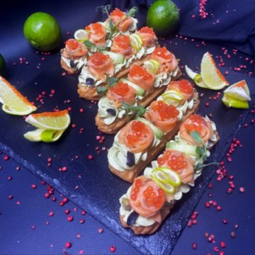 Эклеры Лосось шеф-посола 10 шт