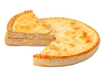 Фирменный пирог с нежным куриным филе и сыром