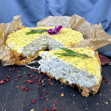 Французский чизкейк "Лук Порей"