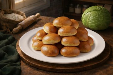 Фуршетные пирожки с капустой 25 шт