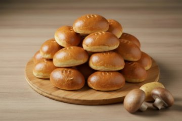 Фуршетные пирожки с картофелем и грибами 25 шт