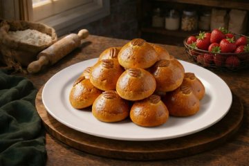 Фуршетные пирожки с клубникой 25 шт