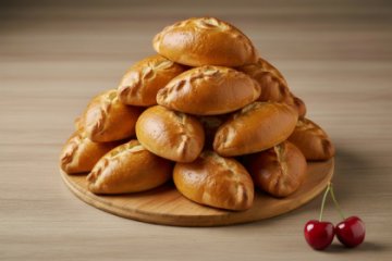 Фуршетные пирожки с вишней 25 шт