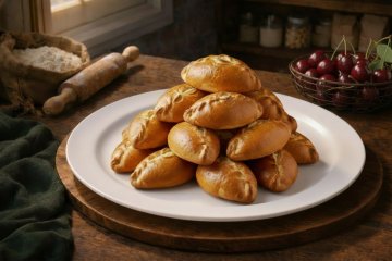 Фуршетные пирожки с вишней 25 шт