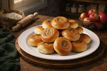 Фуршетные ватрушки с яблоками 25 шт