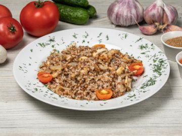 Гречка с грибами