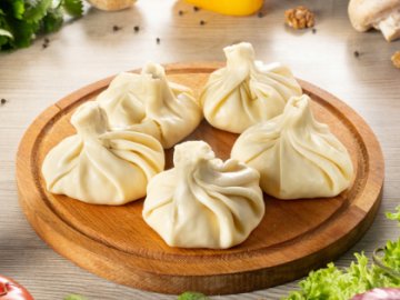 Хинкали с грибами