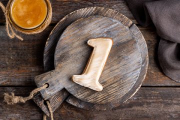 Имбирно-медовый пряник Цифра 1