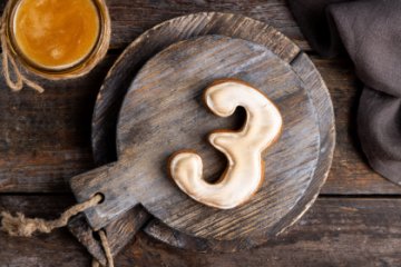 Имбирно-медовый пряник Цифра 3